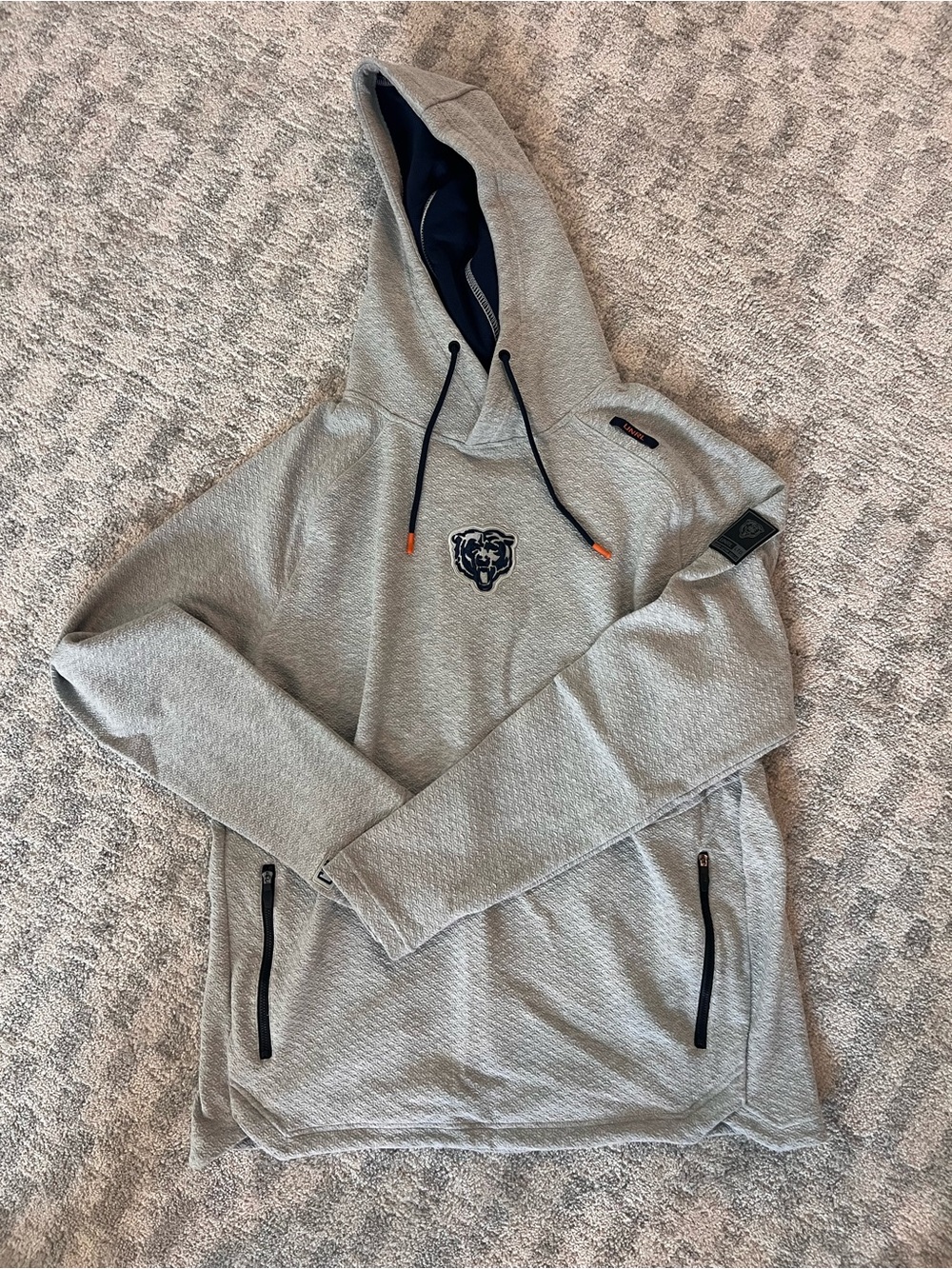 Gray Chicago Bears UNRL Hooded Sweatshirt NWT